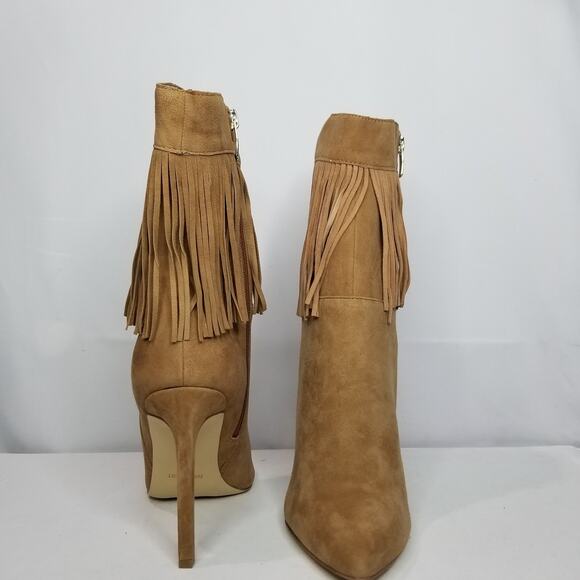 Nine West Women's Pointy Toe Fringed Heeled Fashion Bootie Size 7 NWT - Picture 6 of 7